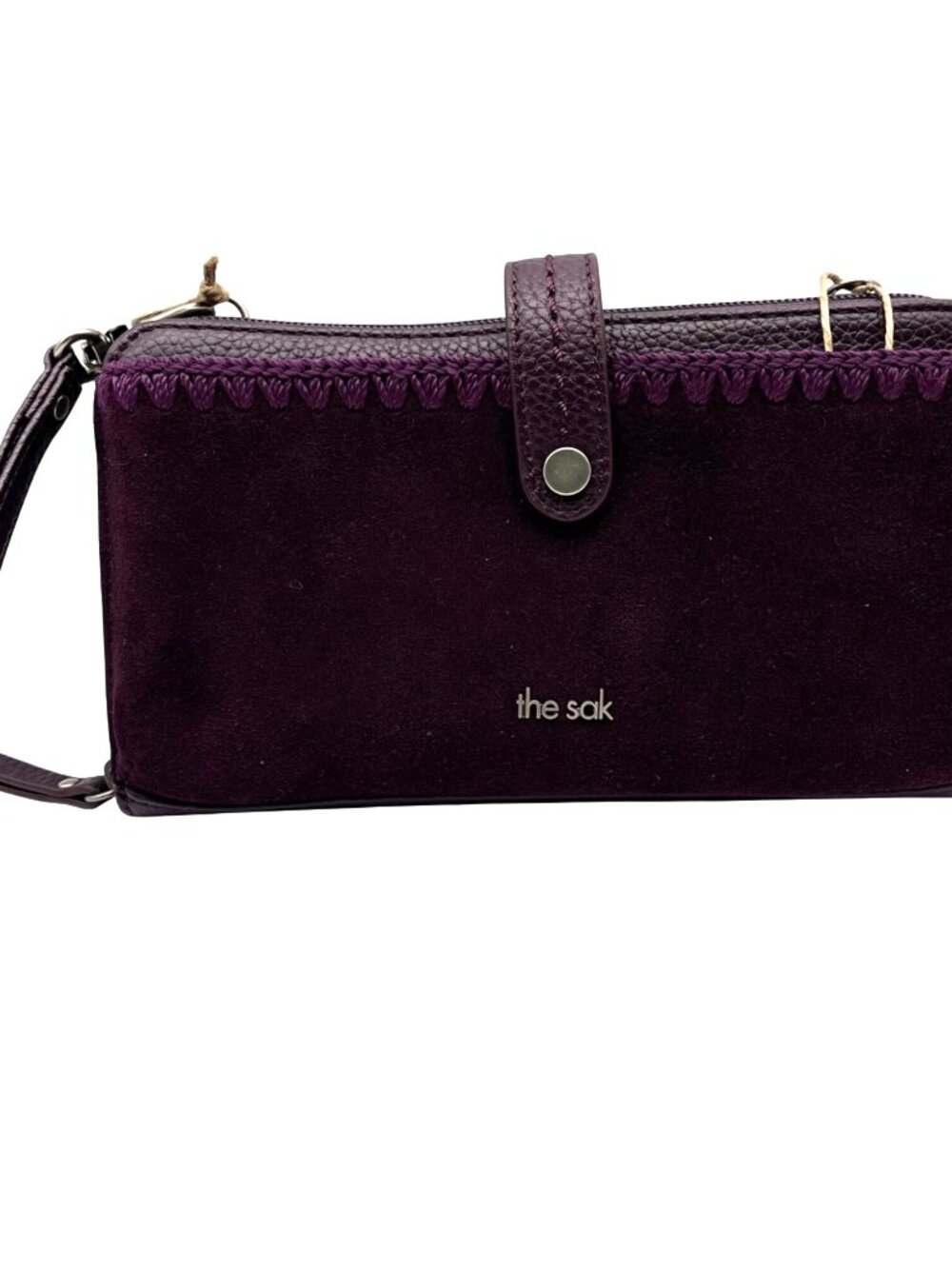 The Sak Iris Large Purple Leather Crossbody Bag